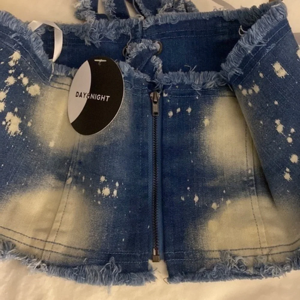 Day&Night features Hot Miami Styles denim “Blue Jeans Corset “ NWT denim season